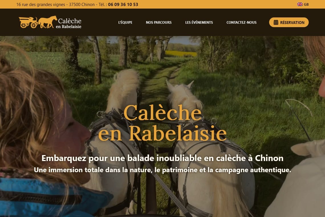 Calèche en Rabelaisie